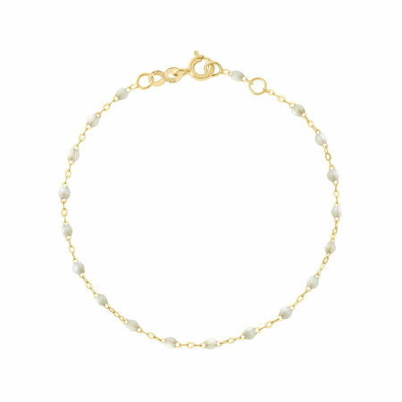 Bracelet Gigi Clozeau Classique en or jaune et résine opale, 15cm