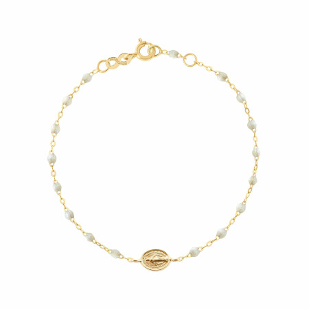 Bracelet Gigi Clozeau Madone en or jaune et résine opale, 17cm