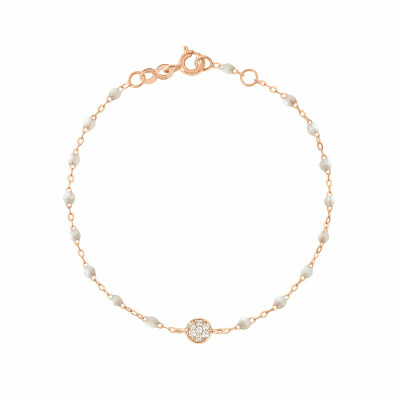 Gigi Clozeau Puce bracelet, rose gold, opal resin and diamonds, 17cm