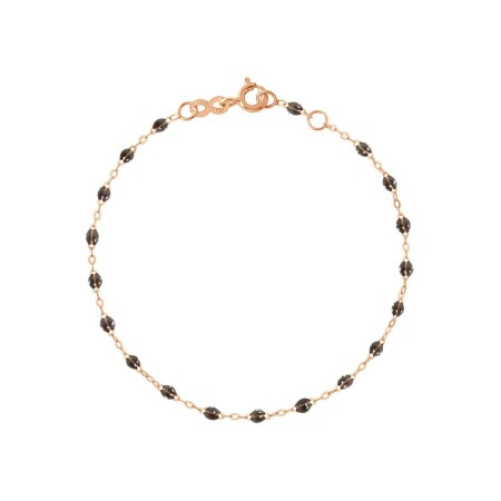 Bracelet Gigi Clozeau Classique en or rose et résine quartz, 15cm