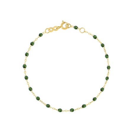 Bracelet Gigi Clozeau Classique en or jaune et résine scarabée, 15cm