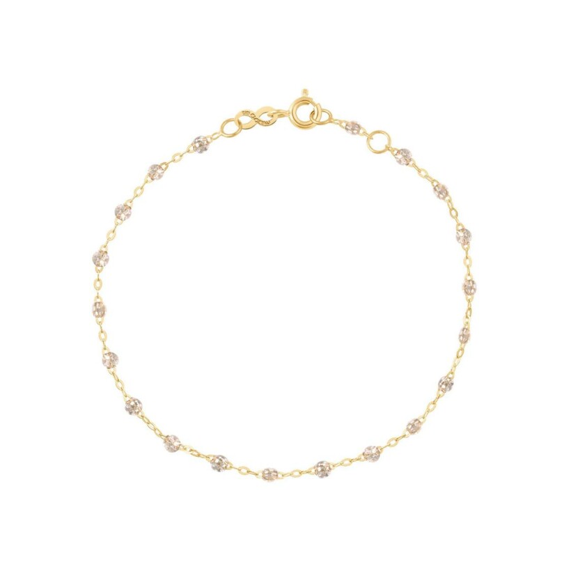 Bracelet Gigi Clozeau Classique en or jaune et résine sparkle, 15cm