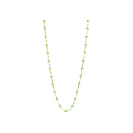 Collier Gigi Clozeau Classique en or jaune et résine anis, 50cm