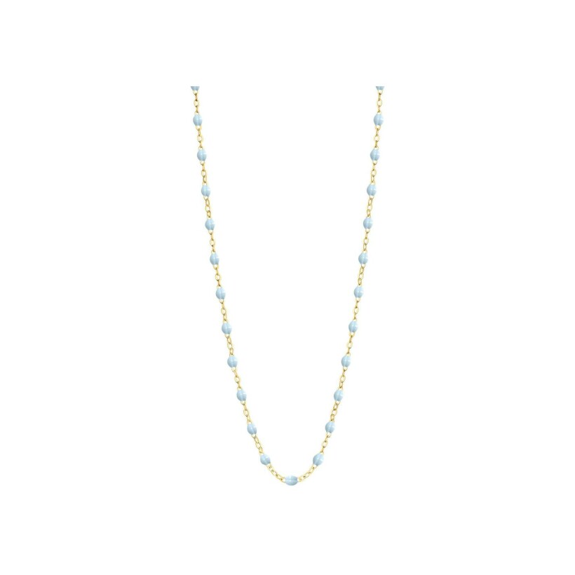 Collier Gigi Clozeau Classique en or jaune et résine bleu layette, 50cm