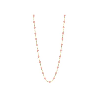 Gigi Clozeau Classique necklace, yellow gold, blush resin, size 42cm