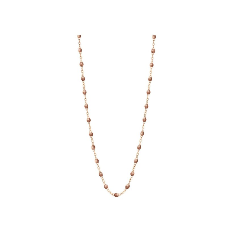 Gigi Clozeau Classique necklace, rose gold, copper resin, size 45cm