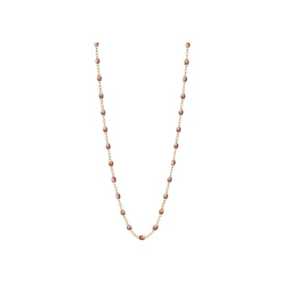 Collier Gigi Clozeau Classique en or rose et résine cuivre, 50cm