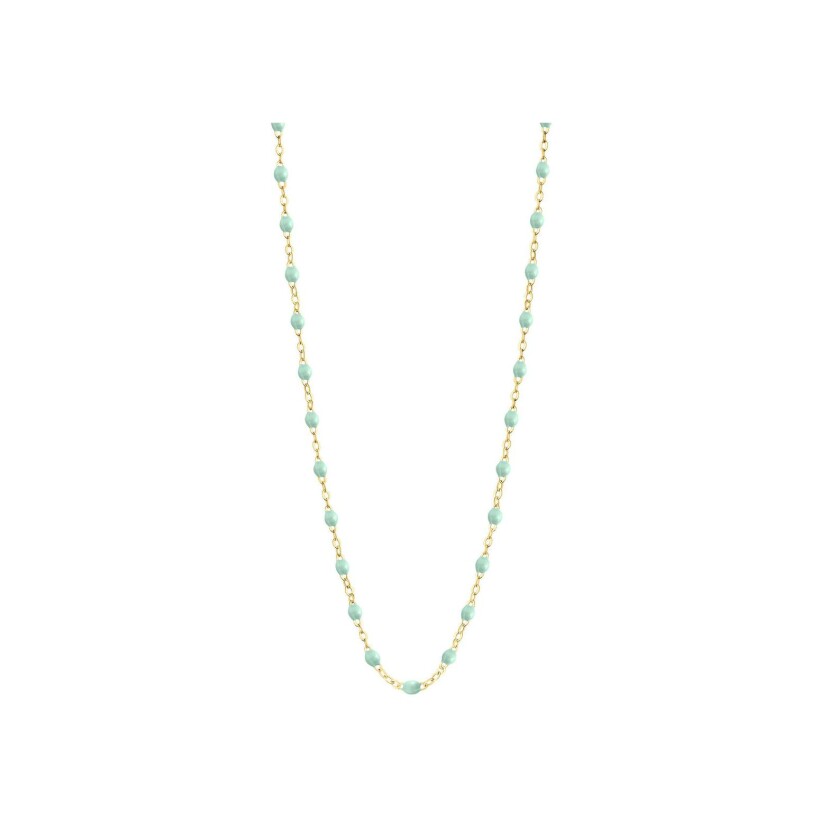 Collier Gigi Clozeau Classique en or jaune et résine jade, taille 33cm