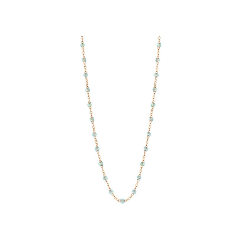 Collier Gigi Clozeau Classique en or rose et résine ice, 50cm