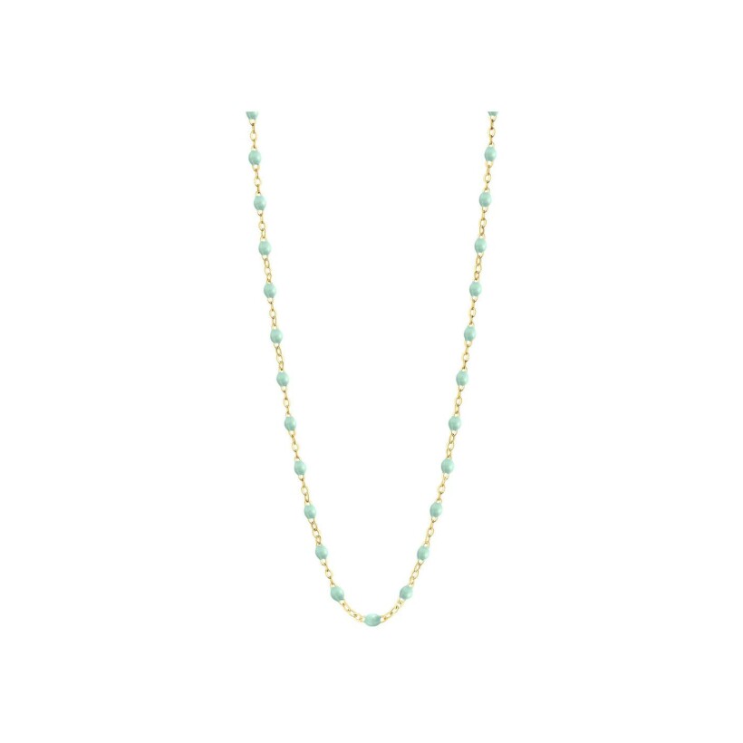 Collier Gigi Clozeau Classique en or jaune et résine jade, 45cm