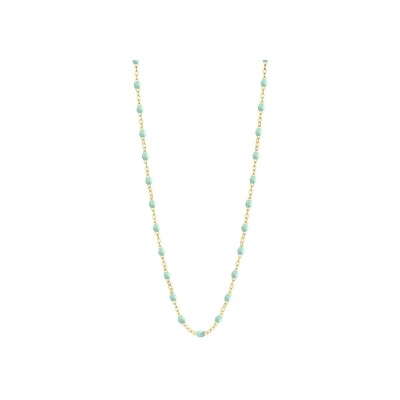 Collier Gigi Clozeau Classique en or jaune et résine jade, 45cm