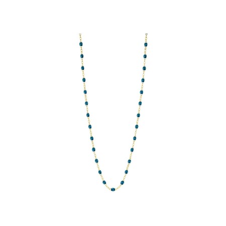 Collier Gigi Clozeau Classique en or jaune et résine jungle, 42cm