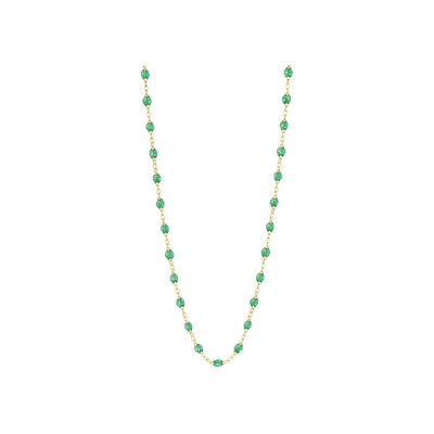 Gigi Clozeau Classique necklace, yellow gold, mint resin, size 50cm