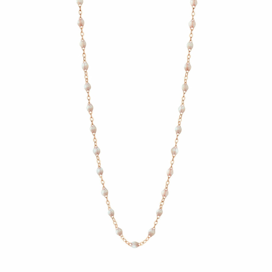 Collier Gigi Clozeau Classique en or rose et résine opale, 42cm