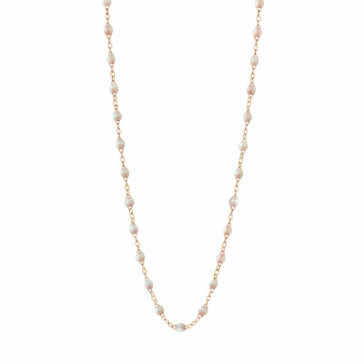 Gigi Clozeau Classique necklace, rose gold and opal resin, 42cm