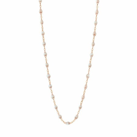 Collier Gigi Clozeau Classique en or rose et résine opale, 42cm