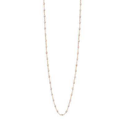 Collier Gigi Clozeau Classique en or rose et résine opale, 60cm