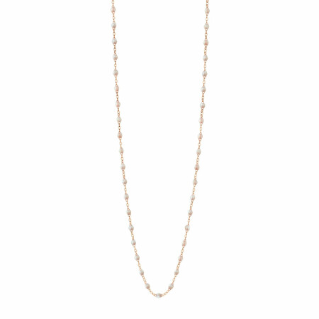 Collier Gigi Clozeau Classique en or rose et résine opale, 60cm