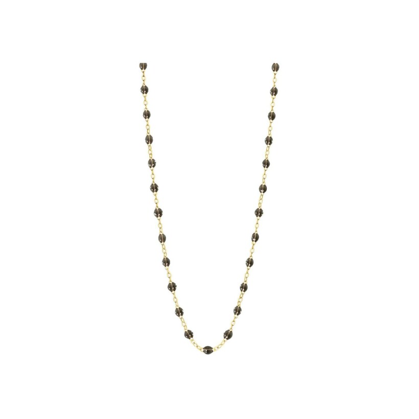 Collier Gigi Clozeau Classique en or jaune et résine quartz, 45cm