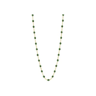 Collier Gigi Clozeau Classique en or jaune et résine scarabée, 50cm