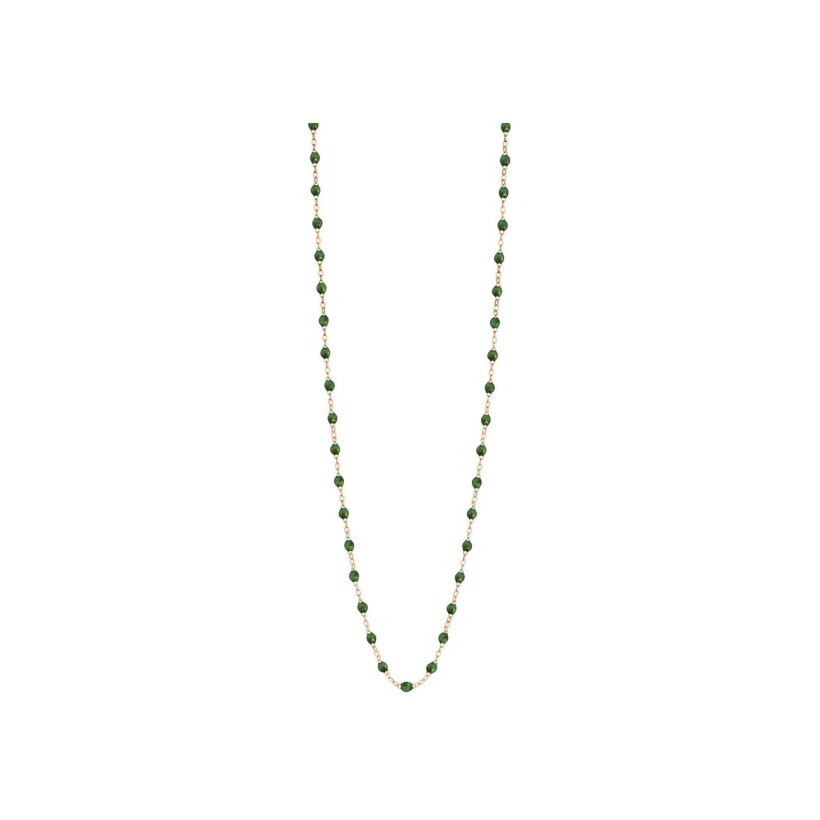 Gigi Clozeau Classique necklace, rose gold, beetle resin, size 60cm