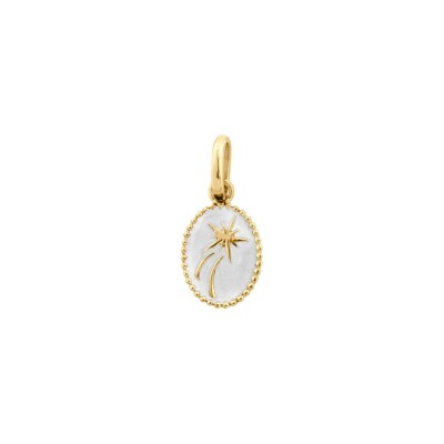 Pendentif Gigi Clozeau Etoile Espoir en or jaune et résine blanche