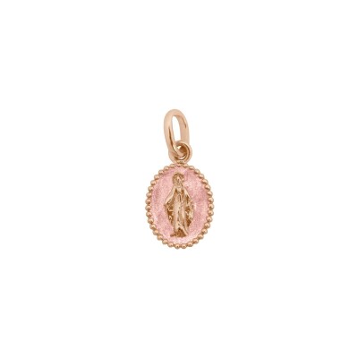 Pendentif Gigi Clozeau Madone en or rose et résine Blush