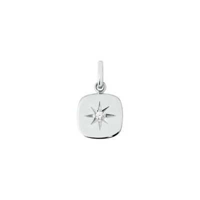 Pendentif Gigi Clozeau Miss Gigi en or blanc et diamants