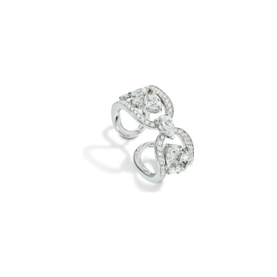 Bague Gismondi 1754 Clip en or blanc et diamants