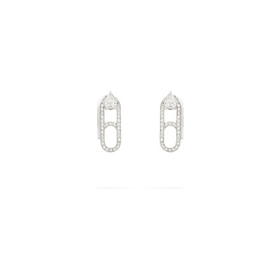 Boucles d'oreilles Gismondi 1754 Clip en or blanc et diamants