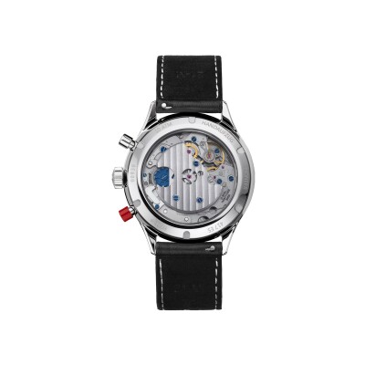 Montre Hanhart 1882 417 ES 1954 Heritage Flyback, 42mm, bracelet noir taille L