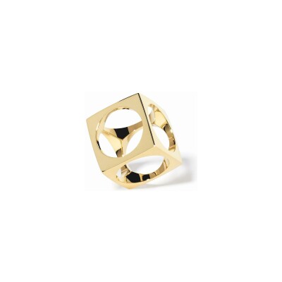 Pendentif dinh van Le Pavé grand modèle en or jaune