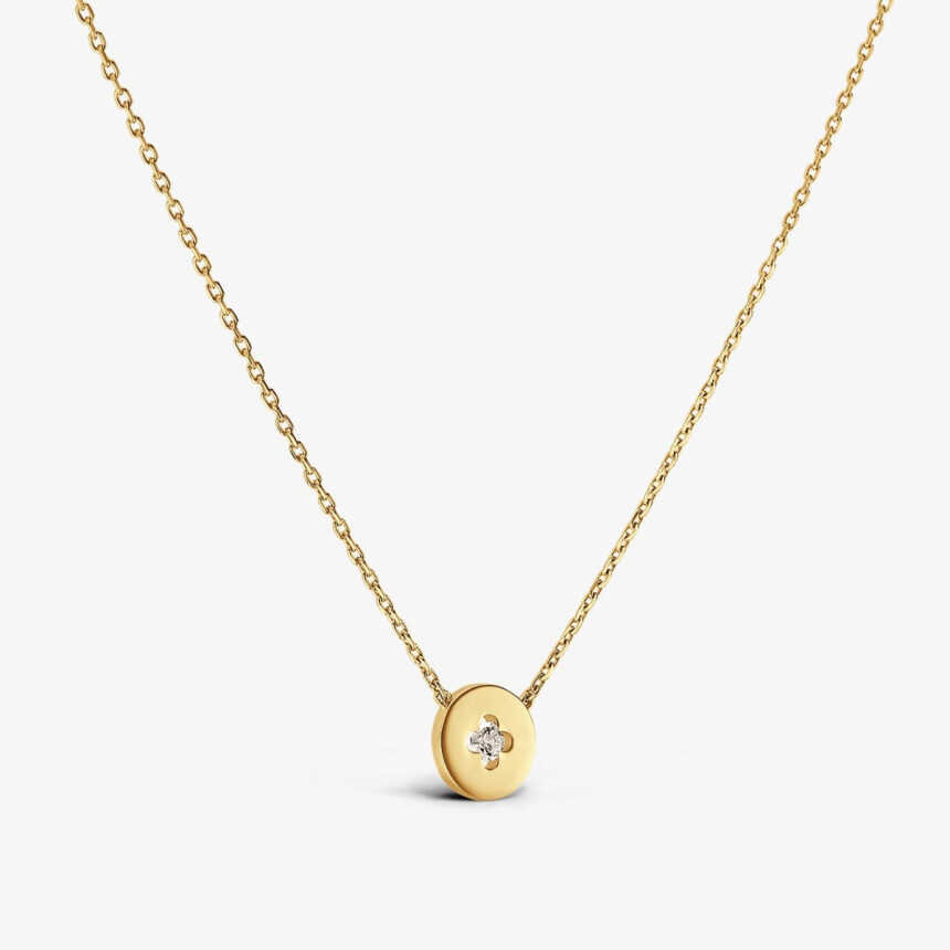 Royal Arthus Bertrand necklace, polished yellow gold and diamond