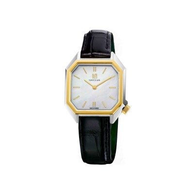 Montre March LA.B Lady Mansart Electrique - Nacre - Alligator Noir