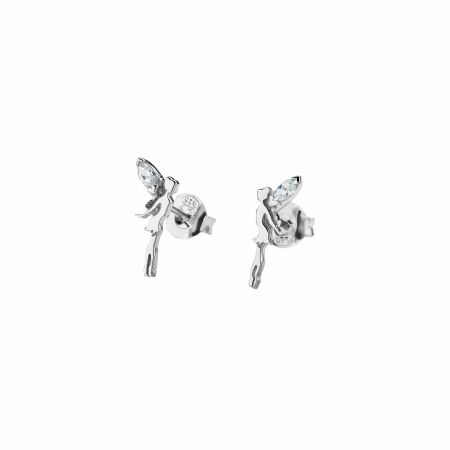 Boucles d'oreilles Lotus Silver Trendy fée en argent et oxydes de zirconium