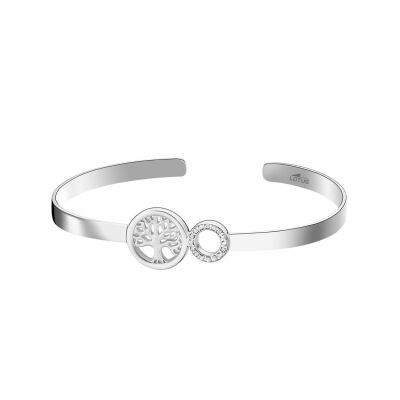 Bracelet Lotus Silver Mystic arbre en argent et oxydes de zirconium