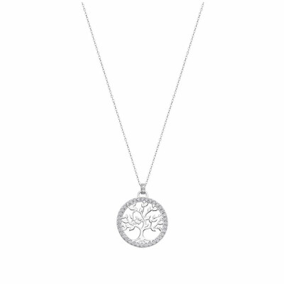 Collier Lotus Silver Mystic arbre de vie en argent