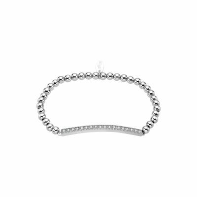 Bracelet Lotus Silver Pure Essential en argent et strass