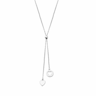 Collier Lotus Silver Mystic coeur en argent