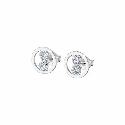 Boucles d'oreilles Lotus Mystic en argent et oxydes de zirconium