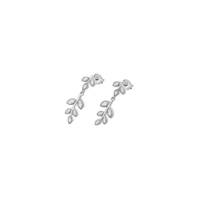 Boucles d'oreilles Lotus Silver Glam Pure Essential en argent