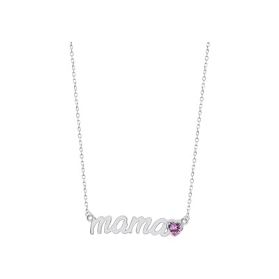 Collier Lotus Silver Mother's Love Maman en argent
