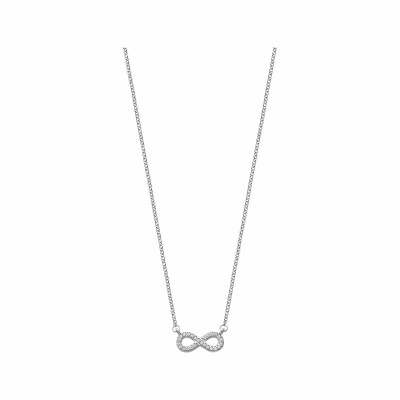 Collier Lotus Mystic Infini en argent et oxydes de zirconium