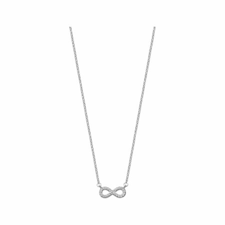 Collier Lotus Mystic Infini en argent et oxydes de zirconium