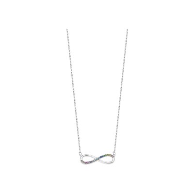 Collier Lotus Silver Rainbow en argent