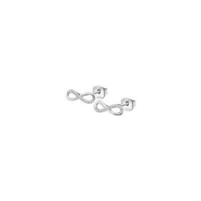 Boucles d'oreilles Lotus Silver Beyond Classics Infini en argent