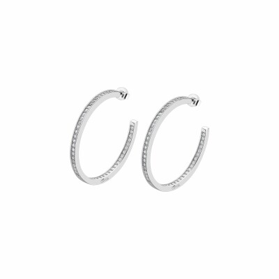 Boucles d'oreilles Lotus It Girl en acier et oxyde de zirconium