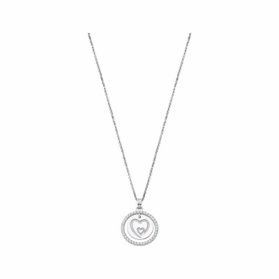 Collier Lotus Mystic Coeur en argent et oxydes de zirconium