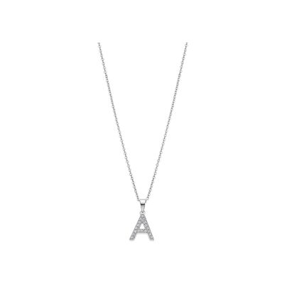 Collier Lotus Silver Letters Trendy en argent