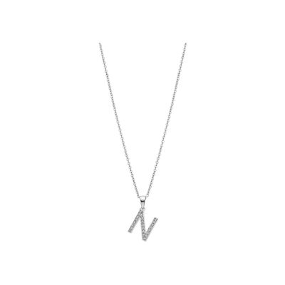 Collier Lotus Silver Letters Trendy en argent